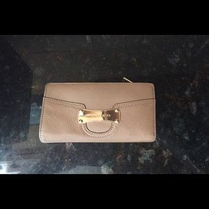 Michael Kors tan leather wallet